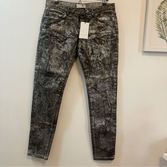 Faith Connexion Grey metallic jeans in size 29 - Picture 2 of 8
